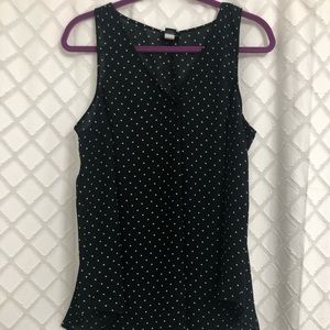 Torrid Georgette style pleated v-neck tank